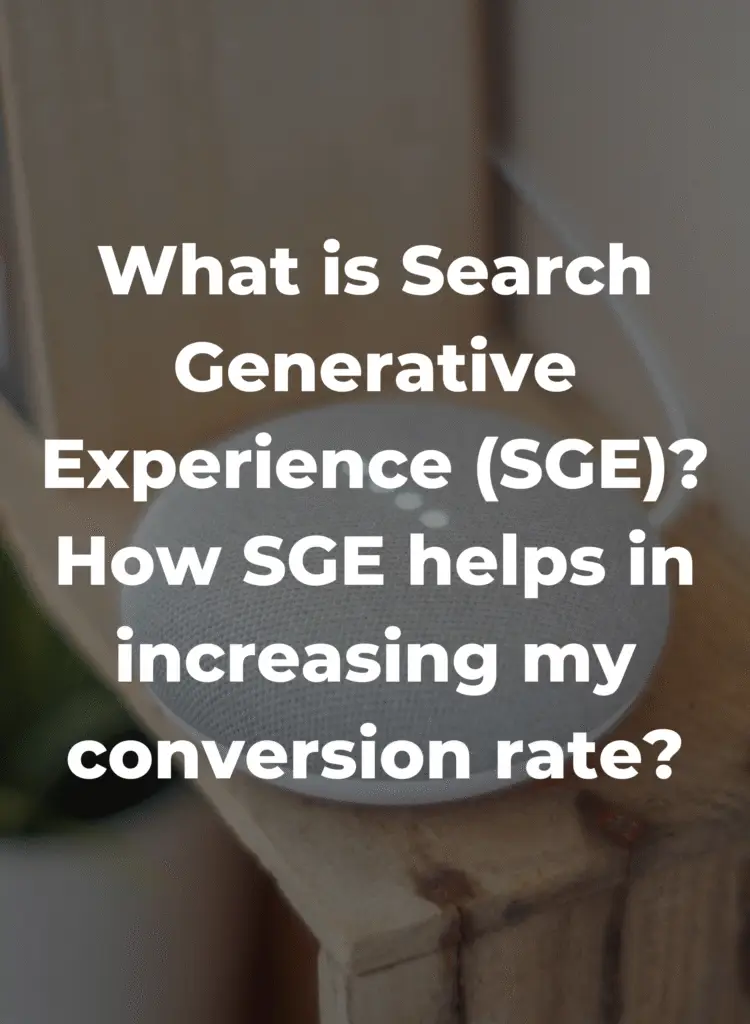 WoonYB provide Google SGE and CRO services