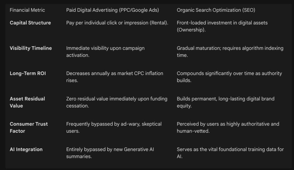 Financial Metric For Paid Media & SEO