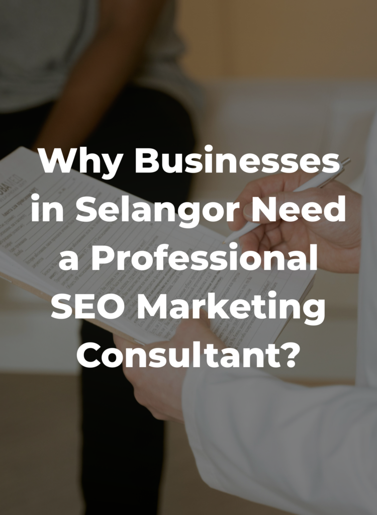 Why Businesses in Selangor Need a Professional SEO Marketing Consultant?