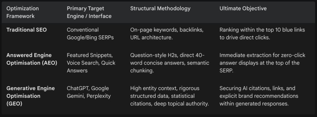 Optimization Framework & Primary Target Engine : Interface