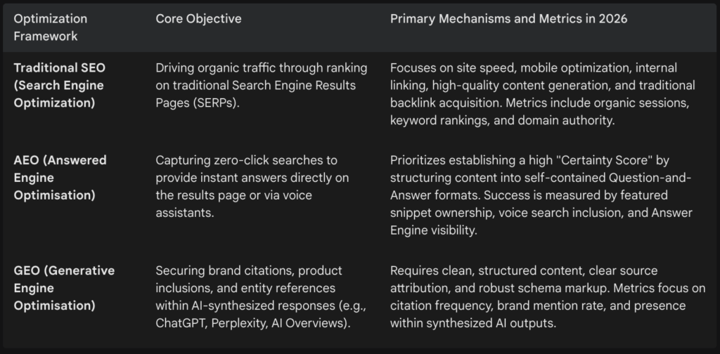 Optimization Framework and core objective