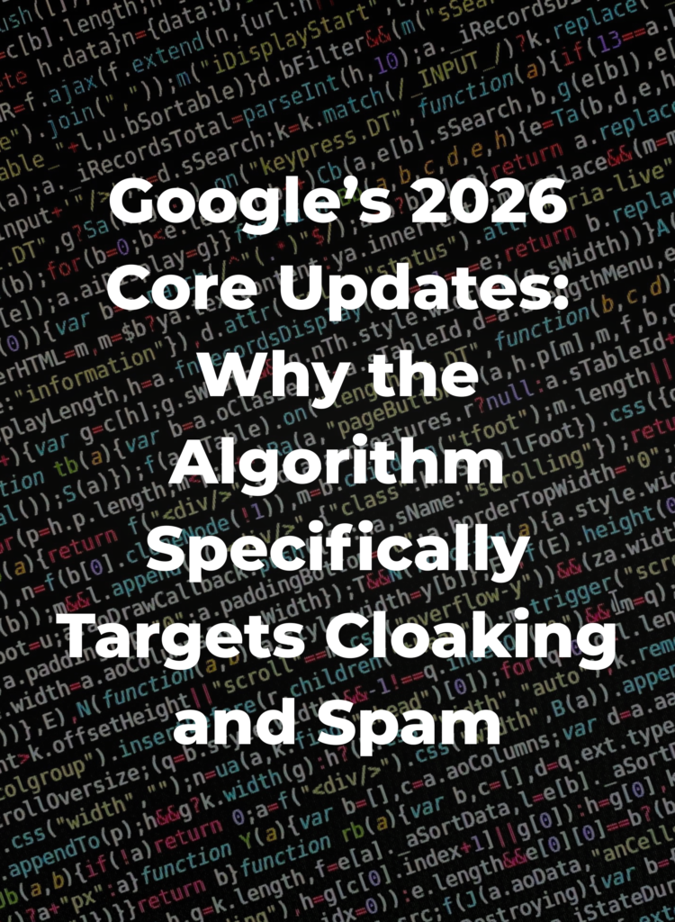 Google’s 2026 Core Updates- Why the Algorithm Specifically Targets Cloaking and Spam